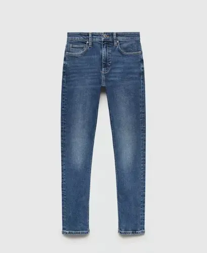 Women's Newisa Medium Rise Skinny Jeans - Dark Blue - 7