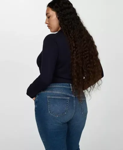 Women's Newisa Medium Rise Skinny Jeans - Dark Blue - 11