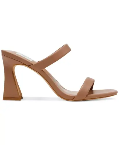 Women's Yorke Two-Band Square-Toe High-Heel Dress Sandals - Cafe - DV DOLCE VITA (1)