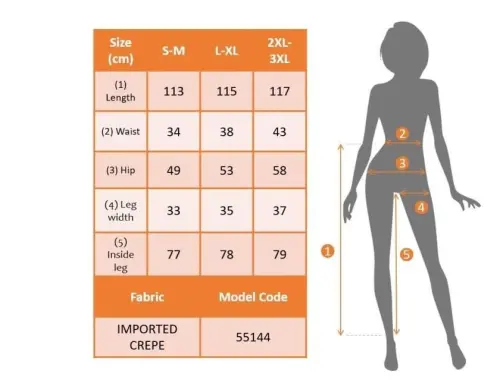 Kadın Yüksek Bel Geniş Paça Detaylı Cepli Ithal Krep Pantolon - 5
