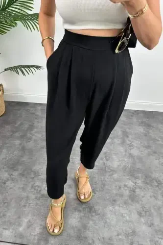 Kadın Yüksek Bel Hürrem Pantolon - 8