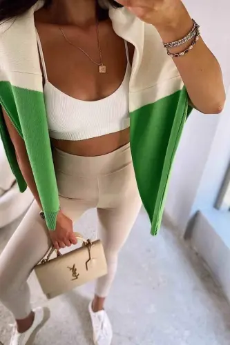 Kadın Yüksek Bel Içi şardonlu Fırsat ürün Toparlayıcı Tayt - 3