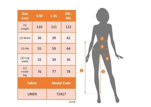 Kadın Yüksek Bel önden Bağlamalı Geniş Kesim Keten Pantolon - 4
