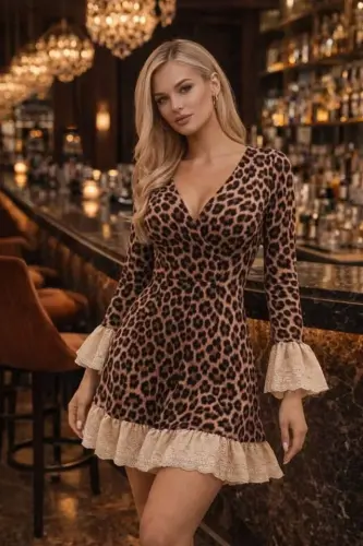 Kadın Yüksek Bel Yanlardan Püsküllü Deri Pantolon - 8