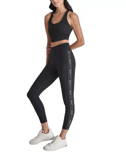 Women's High-Waist Logo Tape Leggings - 5