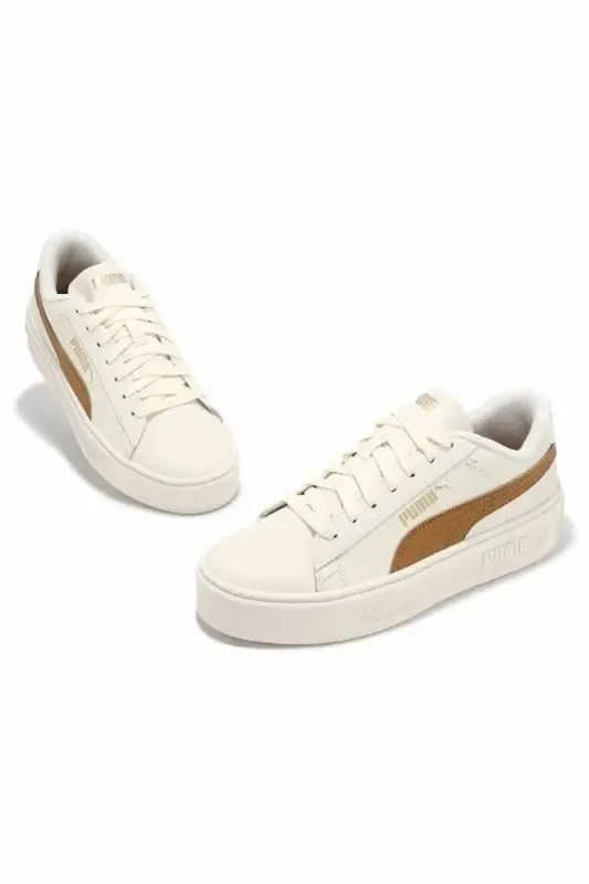 Kadın Yüksek Taban Fashion Sneakers Günlük Spor Ayakkabı-bej - 6