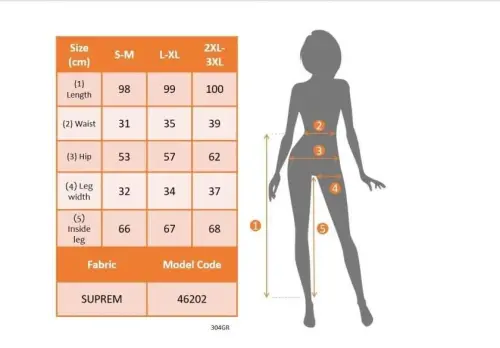 Kadın Yüksel Bel Belı Lastikli Belden Bagcıklı Desenli Süprem Pantolon - 4