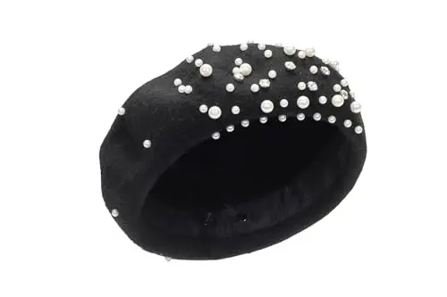 Women Wool Beret Hat, Classic French Style Artist Hat, Solid Color Chic Winter Warm Cap for Girls - 6