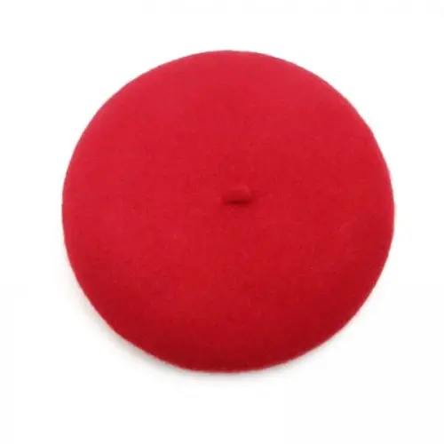 Women Wool Beret Hat, Classic French Style Artist Hat, Solid Color Chic Winter Warm Cap for Girls - 5