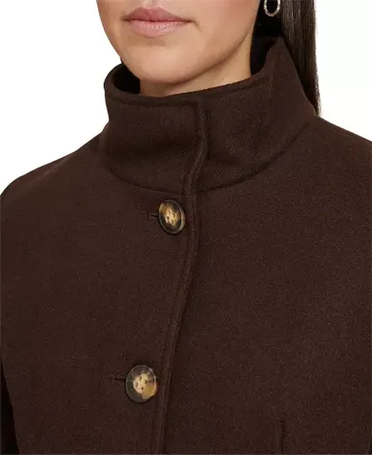 Womens Walker Coat-Chocolate Melange - 3