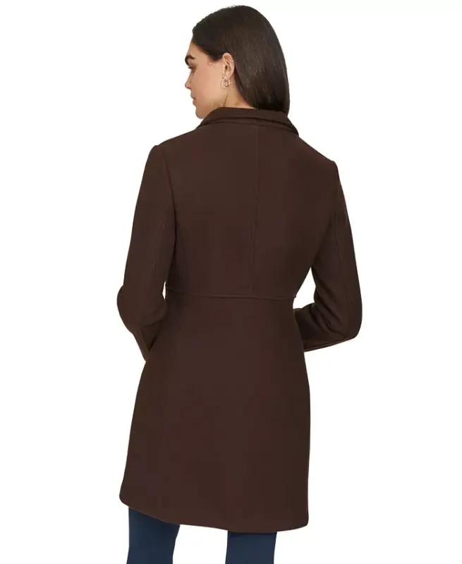 Womens Walker Coat-Chocolate Melange - 5