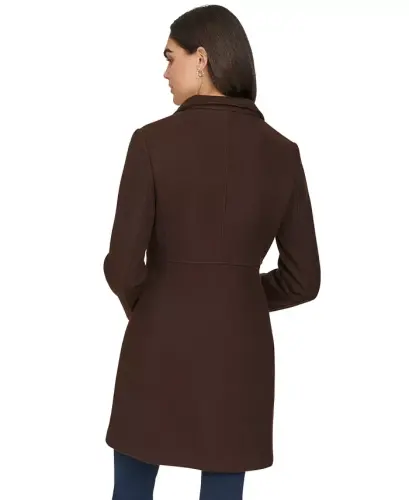 Women's Walker Coat, Created for Modazone - Chocolate Melange - 5