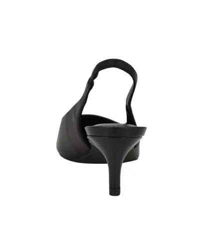 Kadın Zarif Kedi Topuklu Slingback - Siyah - 3