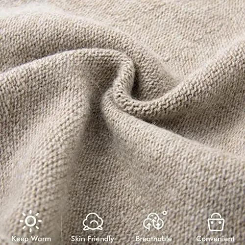 QUEENFUR Knit Slouchy Beanie Hats for Women CasModazoneere Ski Cap Knitted Wool Soft Warm Winter Hat - 5