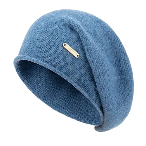QUEENFUR Knit Slouchy Beanie Hats for Women CasModazoneere Ski Cap Knitted Wool Soft Warm Winter Hat - QUEENFUR