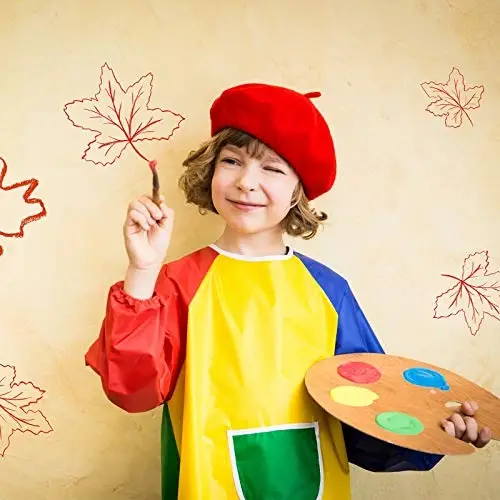 SATINIOR 10 Piece Artificial Wool Beret for Woman, Artist Hat, French Style Polyester Beret Hat Set - SATINIOR (1)