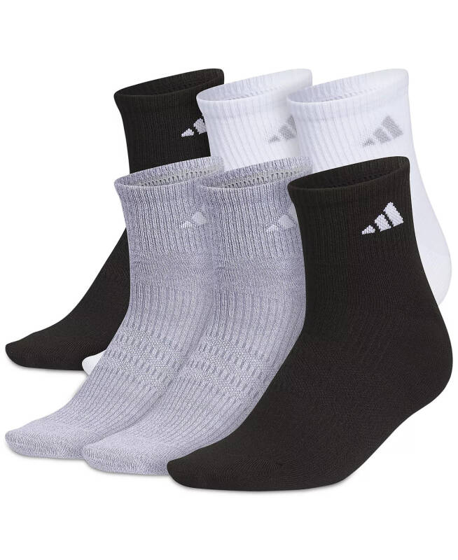 Women's 6-Pk. Superlite 3.0 Quarter Socks - Black/White - 1