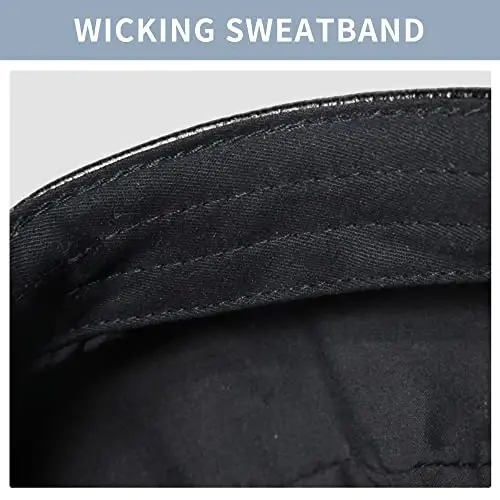 Beret Hats for Women PU Leather Newsboy Fiddler Cap with Veil Casual Baker Boy Captain Hat - 5
