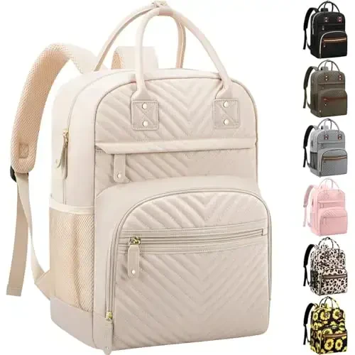 Diaper Bag Backpack Tote for Women Large Capacity, Baby Bag with Insulated Pockets Multifunctional Diaper Bags For Baby Girl Boy Waterproof Baby Bags For Boys Girls Maternity Bag Beige 
