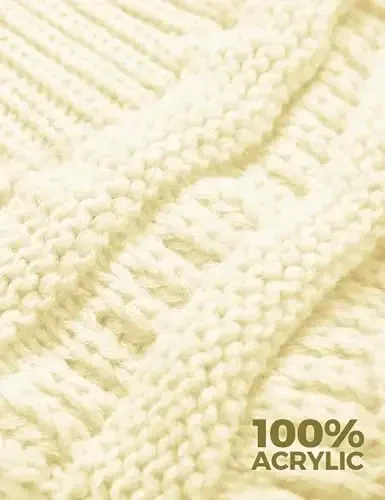 Slouchy Beanies for Women Cable Knit Winter Hats Ladies Gifts Chunky Skull Cap Thick Warm Stocking Caps for Cold Weather - 5