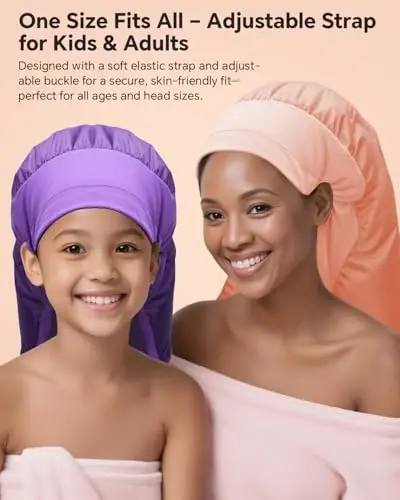 Boloye Hair Dryer Bonnet for Women, Large Bonnet Hooded Hair Dryer AttacModazoneent for Speeding Up Drying Time & Deep Conditioning, Fits All Head Sizes & Hair Styles, Purple (Large) - 7