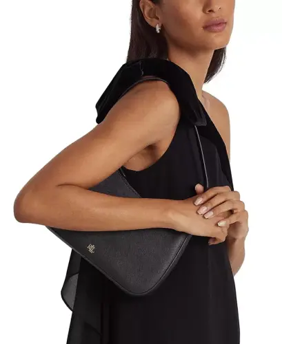 Danni Small Slim Shoulder Bag - Black - 5