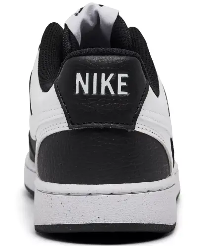 Women's Court Vision Low Next Nature Casual Sneakers from Finish Line - Black/White - 4