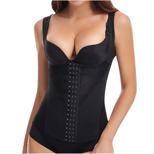 dazeni Waist Trainer Vest for Women Plus Size Corset Vest Body Shaper Cincher Trimmer Tank Top Tummy Control Sport Workout Body Shaper- - Modazone