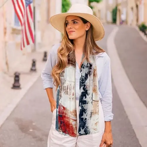 E-Clover Fashion Scarf for Women Lightweight Scarves Shawl Wrap for Spring/Summer Winter - 6