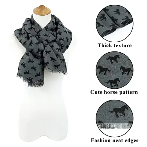 E-Clover Fashion Scarf for Women Lightweight Scarves Shawl Wrap for Spring/Summer Winter - 3