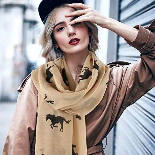 E-Clover Fashion Scarf for Women Lightweight Scarves Shawl Wrap for Spring/Summer Winter - 3