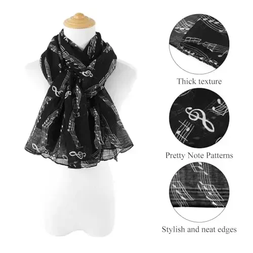E-Clover Fashion Scarf for Women Lightweight Scarves Shawl Wrap for Spring/Summer Winter - 2