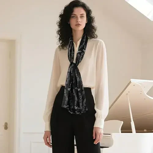 E-Clover Fashion Scarf for Women Lightweight Scarves Shawl Wrap for Spring/Summer Winter - 5