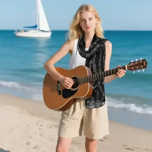 E-Clover Fashion Scarf for Women Lightweight Scarves Shawl Wrap for Spring/Summer Winter - 7