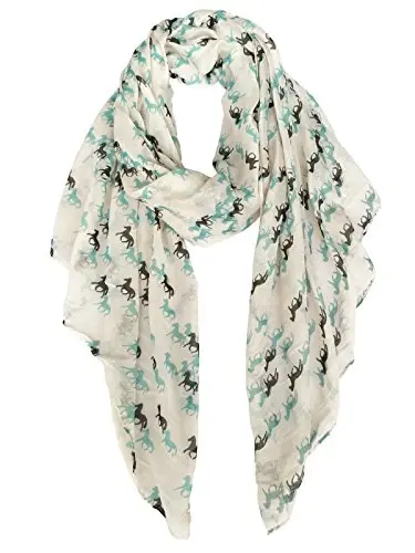 E-Clover Fashion Scarf for Women Lightweight Scarves Shawl Wrap for Spring/Summer Winter - 1