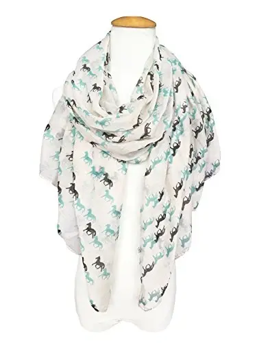 E-Clover Fashion Scarf for Women Lightweight Scarves Shawl Wrap for Spring/Summer Winter - 4