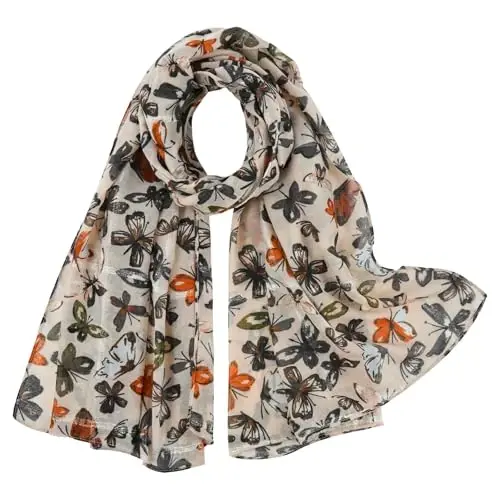 E-Clover Fashion Scarf for Women Lightweight Scarves Shawl Wrap for Spring/Summer Winter - E-CLOVER