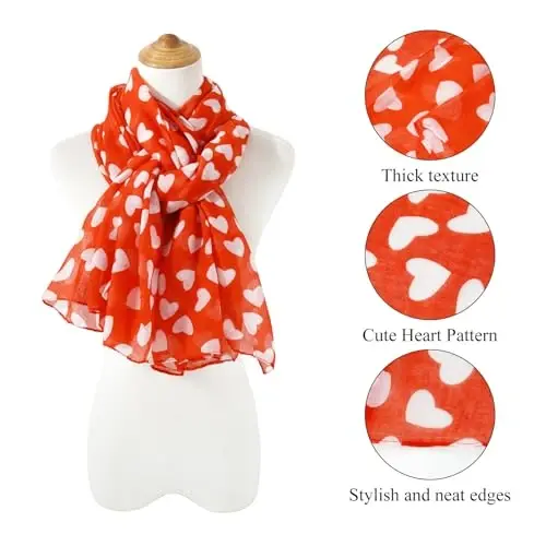 E-Clover Fashion Scarf for Women Lightweight Scarves Shawl Wrap for Spring/Summer Winter - 2