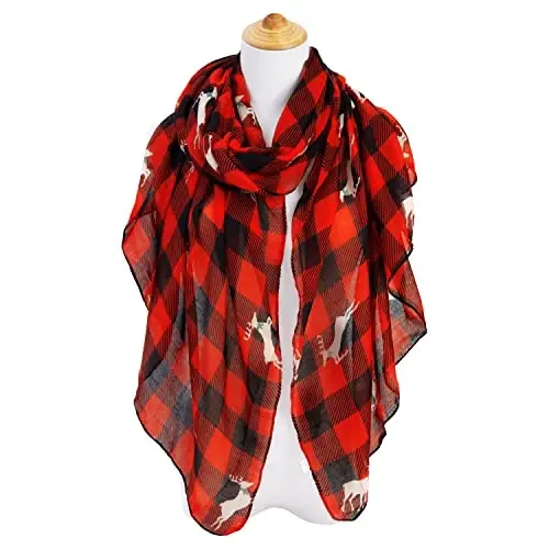 E-Clover Fashion Scarf for Women Lightweight Scarves Shawl Wrap for Spring/Summer Winter - 6