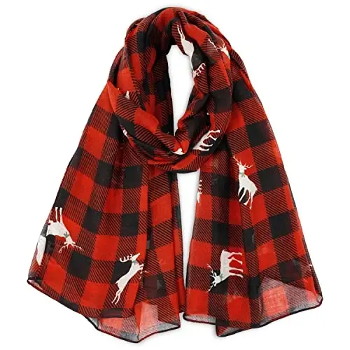 E-Clover Fashion Scarf for Women Lightweight Scarves Shawl Wrap for Spring/Summer Winter - E-CLOVER