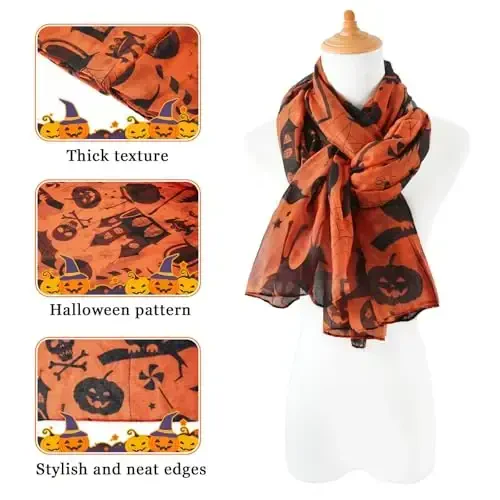 E-Clover Fashion Scarf for Women Lightweight Scarves Shawl Wrap for Spring/Summer Winter - 3