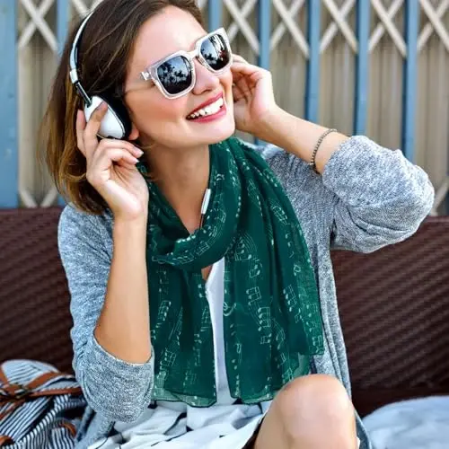 E-Clover Fashion Scarf for Women Lightweight Scarves Shawl Wrap for Spring/Summer Winter - 6