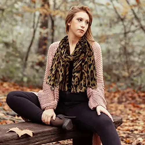 E-Clover Fashion Scarf for Women Lightweight Scarves Shawl Wrap for Spring/Summer Winter - 4