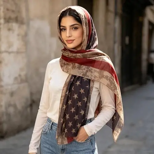 E-Clover Fashion Scarf for Women Lightweight Scarves Shawl Wrap for Spring/Summer Winter 