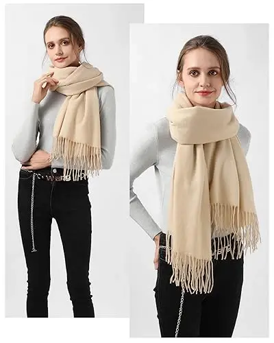fauson Scarf for Women - Winter Scarf for Women Cold Weather Soft Shawls and Wraps Scarves for Womens - 1