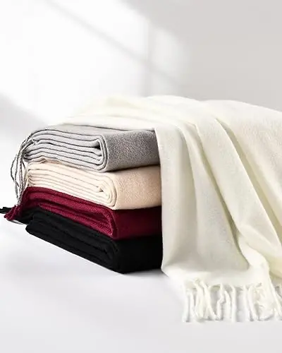 fauson Scarf for Women - Winter Scarf for Women Cold Weather Soft Shawls and Wraps Scarves for Womens - 4