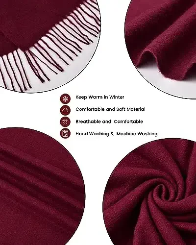 fauson Scarf for Women - Winter Scarf for Women Cold Weather Soft PasModazoneina Shawls and Wraps Scarves for Womens - 2