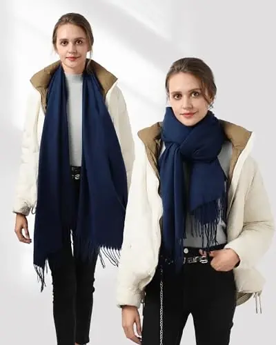 fauson Scarf for Women - Winter Scarf for Women Cold Weather Soft Shawls and Wraps Scarves for Womens - 5