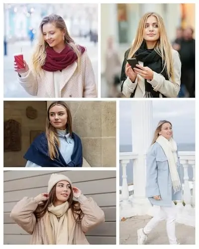 fauson Scarf for Women - Winter Scarf for Women Cold Weather Soft Shawls and Wraps Scarves for Womens - 7