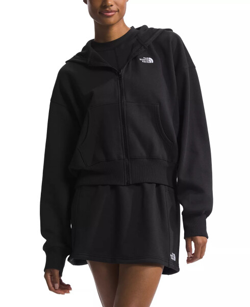 Kadınlar İçin Evolution Tam Fermuarlı Kapüşonlu Sweatshirt Tnf Siyah - 1